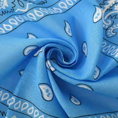 16 Pcs Cashew Paisley Square Scarf Set Sporty Style