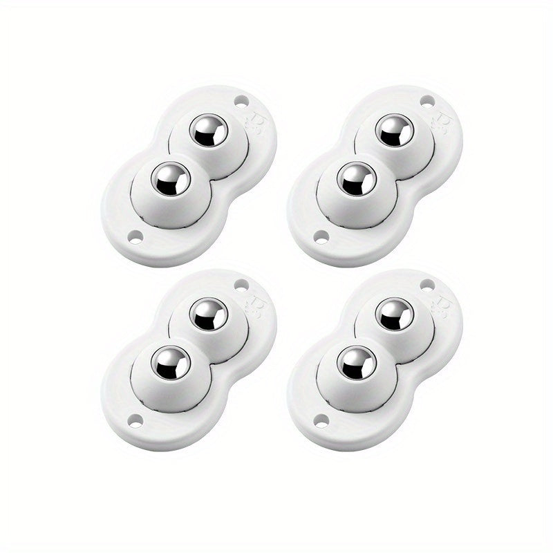 Set of 4 Self Adhesive Caster Wheels Mini Swivel Wheels 360 Degree