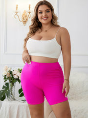High Waisted Skinny Biker Shorts