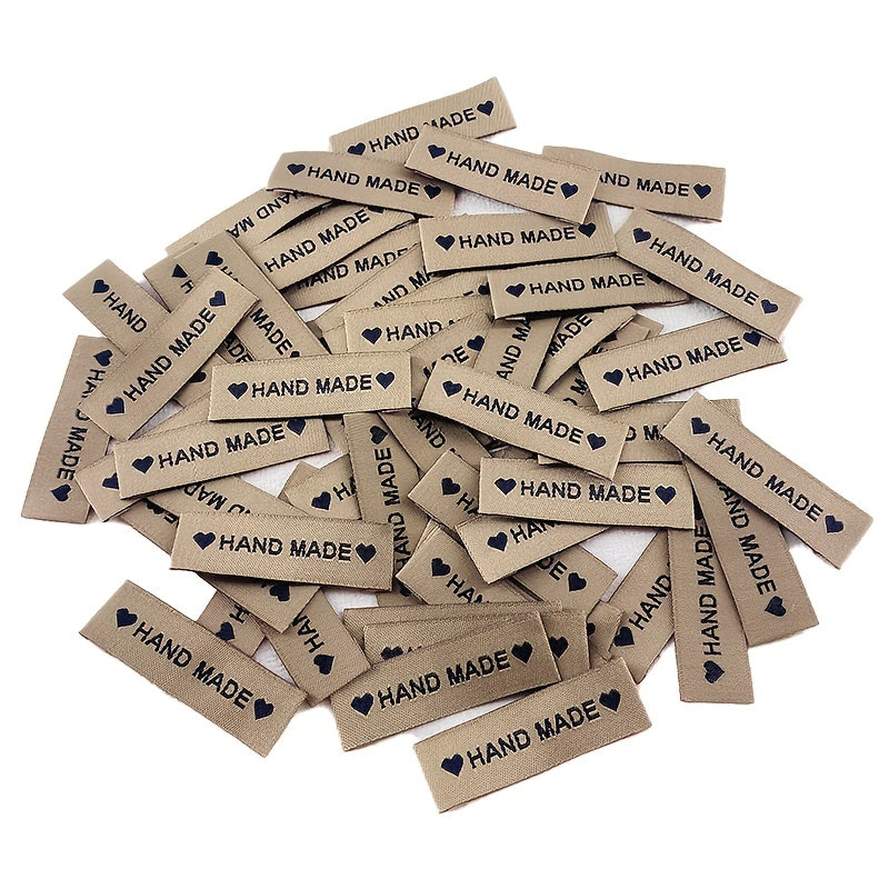 30pcs Personalized With Love Woven Sewing Labels for Clothing Garment