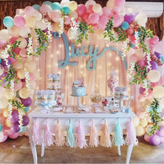 2pcs 6Ft Artificial Wisteria Garland Silk Hanging Flower