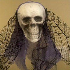 Halloween Hanging Ghost Mesh Skull Head Decorations