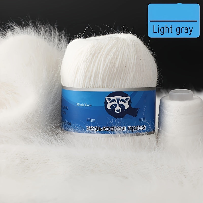 70g Medium Thick Mink Yarn for Knitting Crocheting Sweater and Scarf
