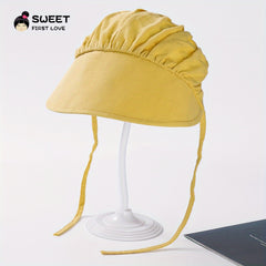 Kids Drawstring Foldable Sun Hat Lightweight Visor Cap