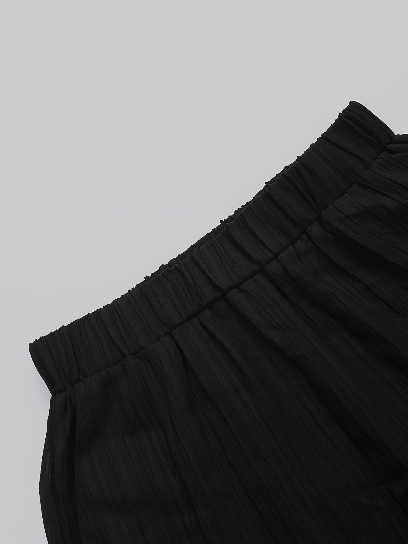 Solid Shirt & Pants Two Piece Set