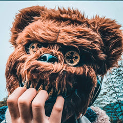 Men's Halloween Scary Bear Mask for Cosplay Costume Props