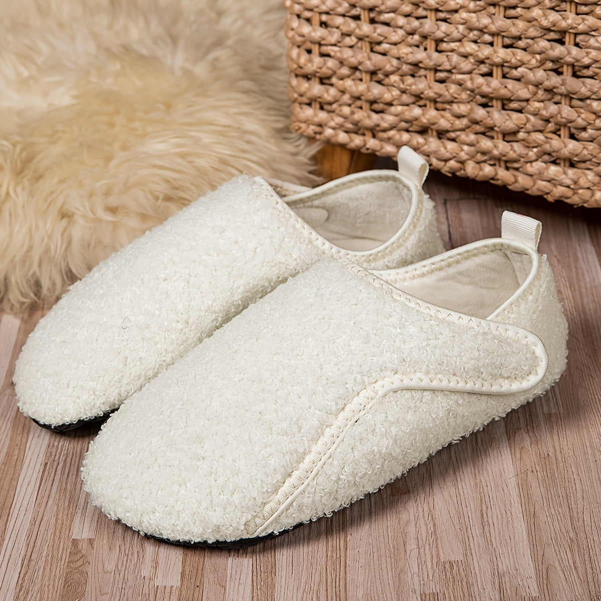Men's Cozy Fleece Indoor Sock Slippers