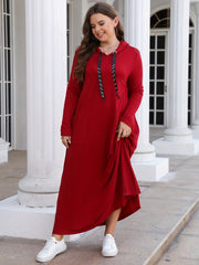 Maxi Hooded Sweatshirt Dress