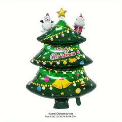 Large 3D Christmas Tree Decoration Balloon Gift