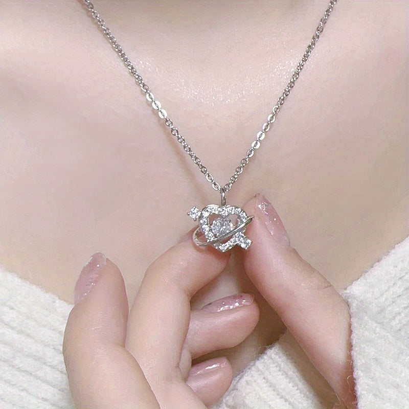 Heart And Arrow Necklace For Women Titanium Steel Necklace