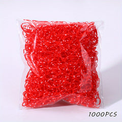 1000pcs Girls Mini Elastic Hair Ties Set Holiday Gift