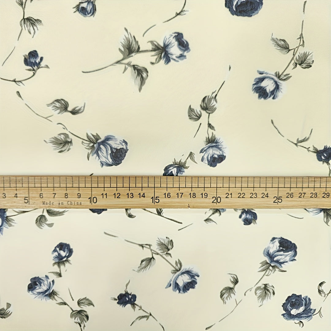 1yd Chiffon Fabric DIY Clothing Pants Dress Fabric Cutting Size