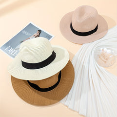 Sunshade Sunscreen Straw Hat for Men and Women