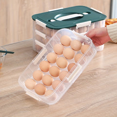 Egg Storage Box for Kitchen Leak Proof Reusable Shockproof Shatterproof