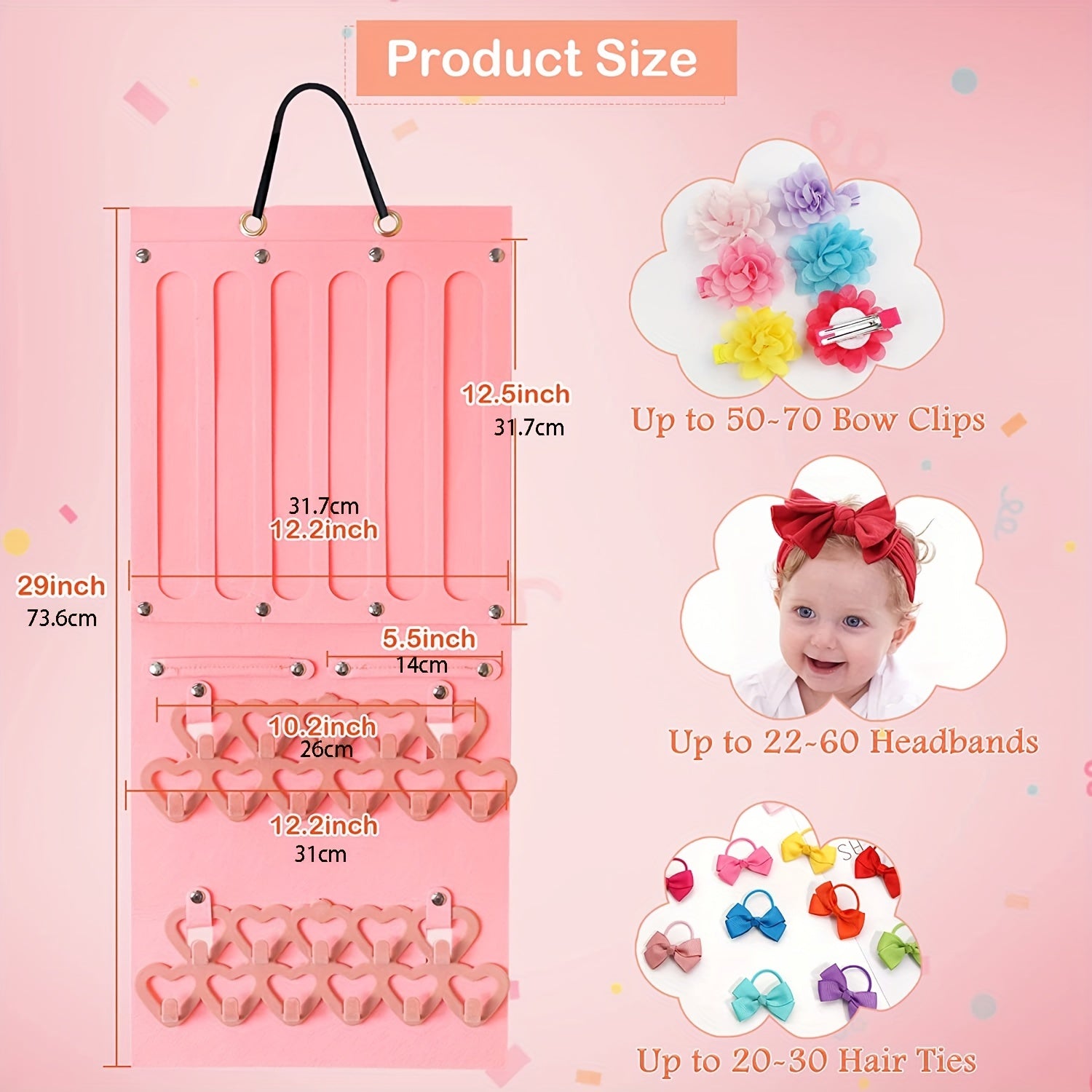 Adorable Hair Bow Holder for Girls