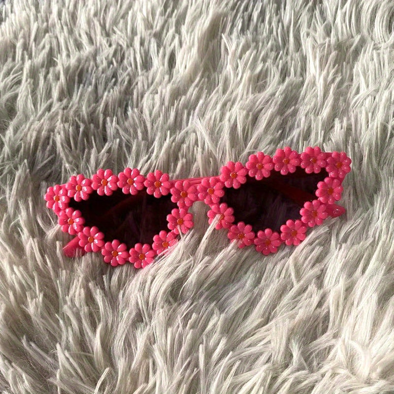 High Definition Sunglasses for Girls with Flowers UV Protection