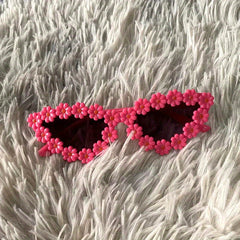 High Definition Sunglasses for Girls with Flowers UV Protection