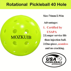 6pcs 40 Hole Seamless Pickleball Set USAPA Approved - Professional Competition
