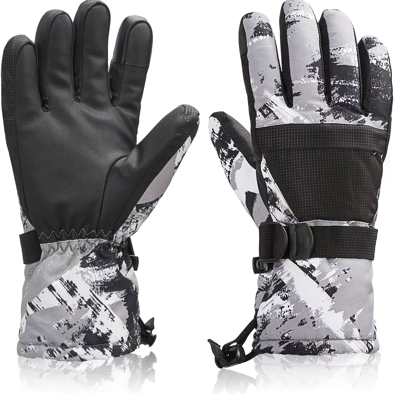 Men's Skiing Gloves Winter Outdoor Sports Gloves Windproof Touch Screen