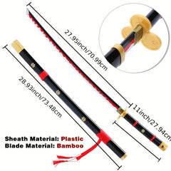 Anime Sword Samurai Katana Sword with Belt and Holder