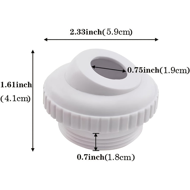 Swimming Pool Eyeball Nozzle Flow Inlet Fitting Directional Flow Inlet Fitting