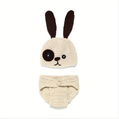 Newborn Puppy Sweater Set Photography Props