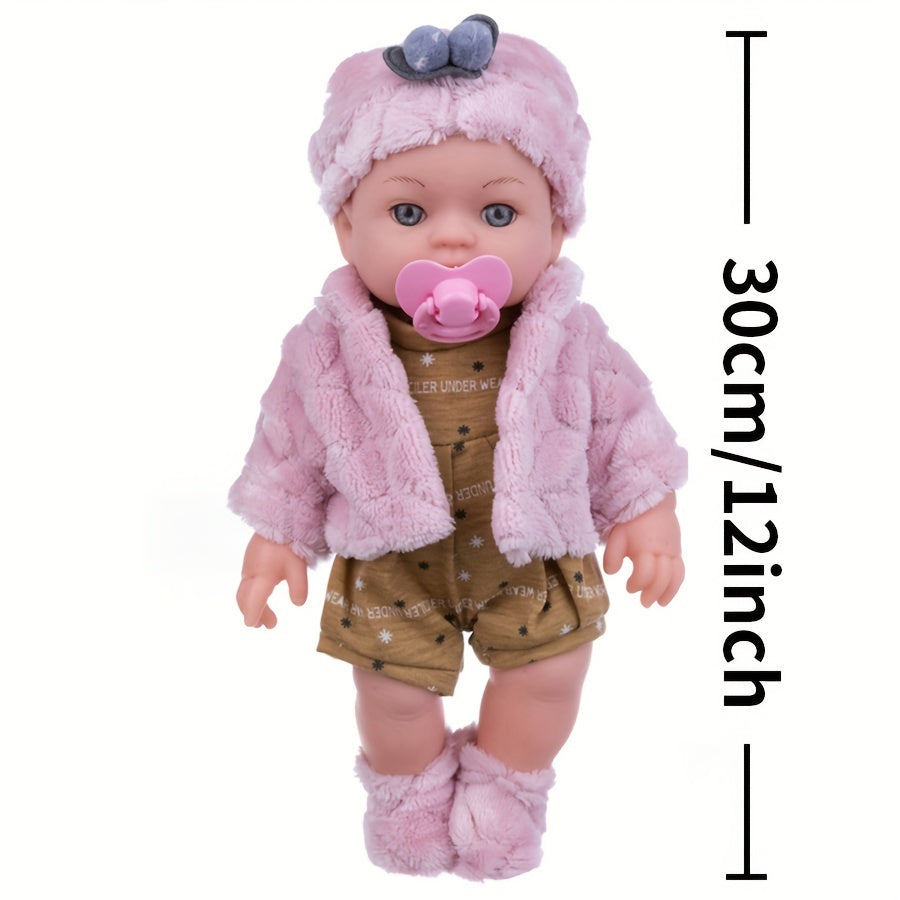 12 Inch Reborn Youngsters Doll Soft PVC Soothing Comfort for Kids