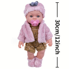 12 Inch Reborn Youngsters Doll Soft PVC Soothing Comfort for Kids