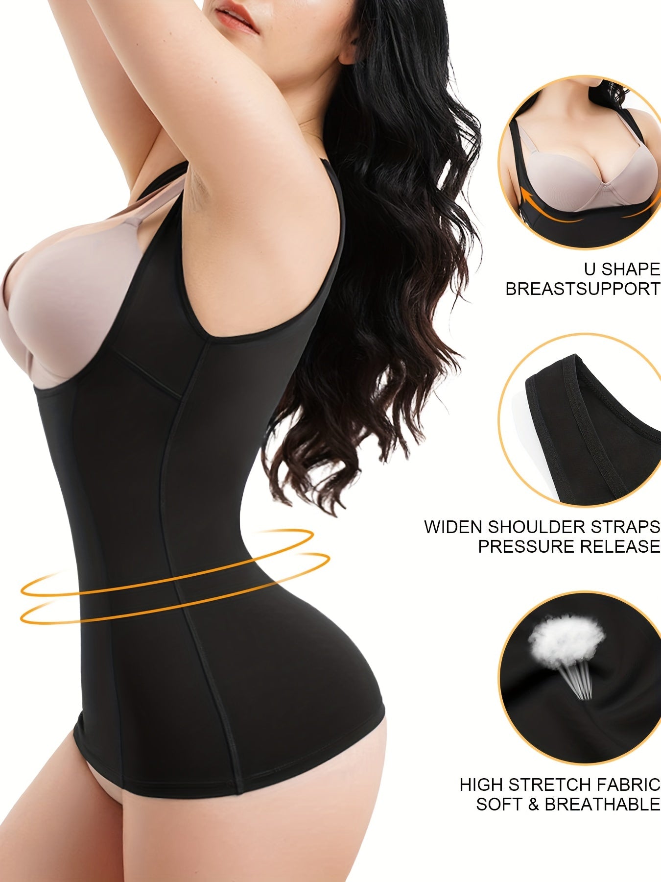 Seamless Shaping Tank Tops Waist Trainer Tummy Control Slimmer