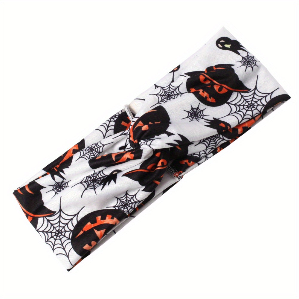 Pumpkin Ghost Pattern Headband Halloween Hairband