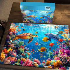 1000pcs Underwater World Jigsaw Puzzle for Adults Relax & Home Decor