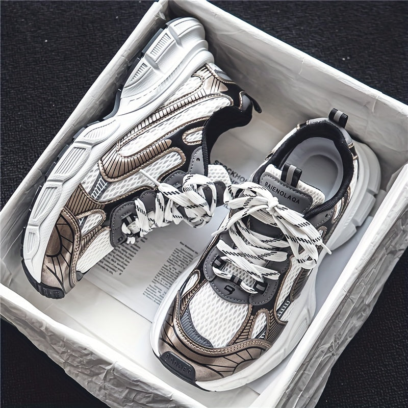 Men's Mesh Chunky Sneakers Dad Shoes Athletic Shoes