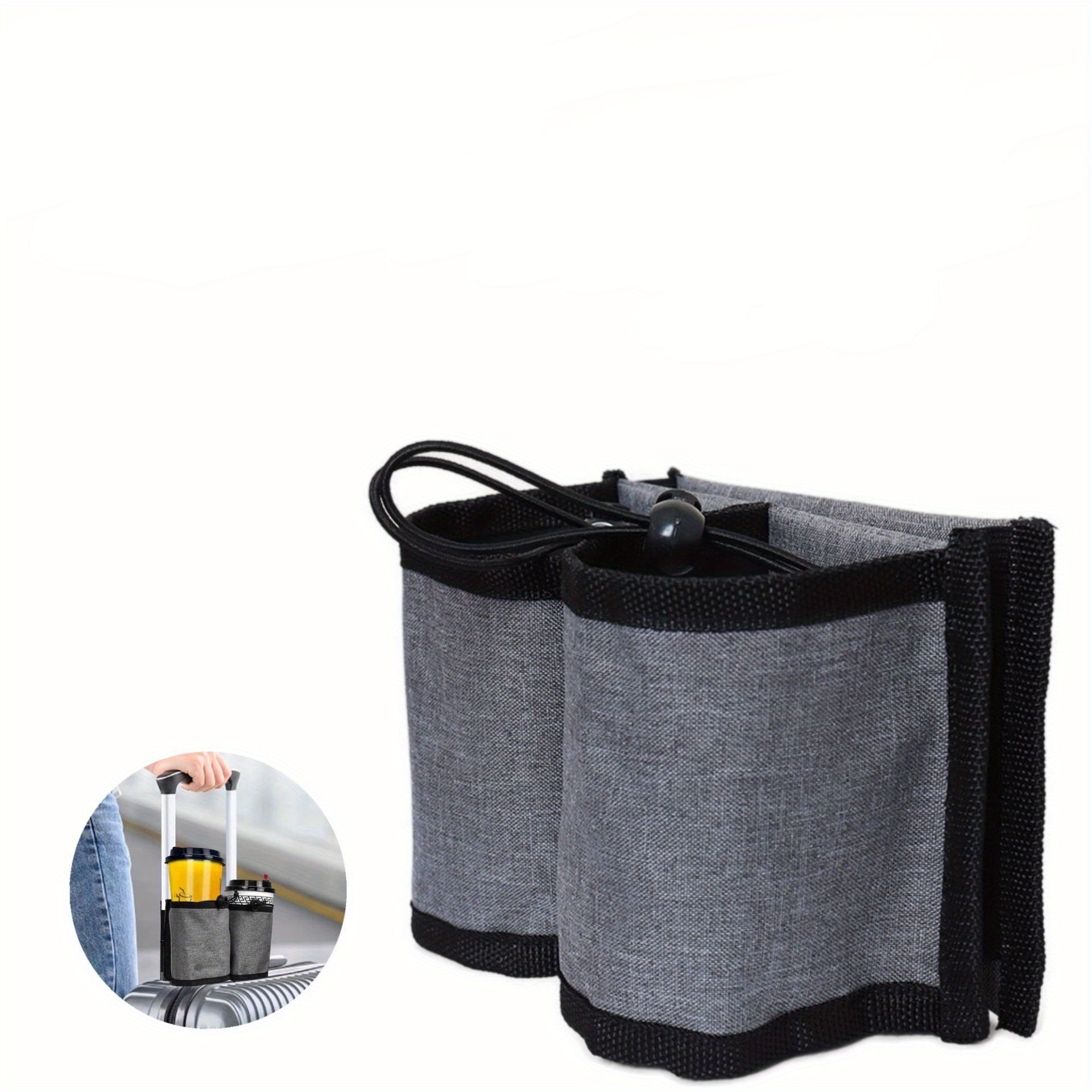 Travel Luggage Armrest Cup Storage Bag Drink Coffee Holder