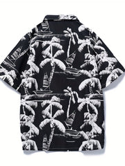 Men's Hawaiian Print Shirt Lightweight Casual Shirt For Spring Summer