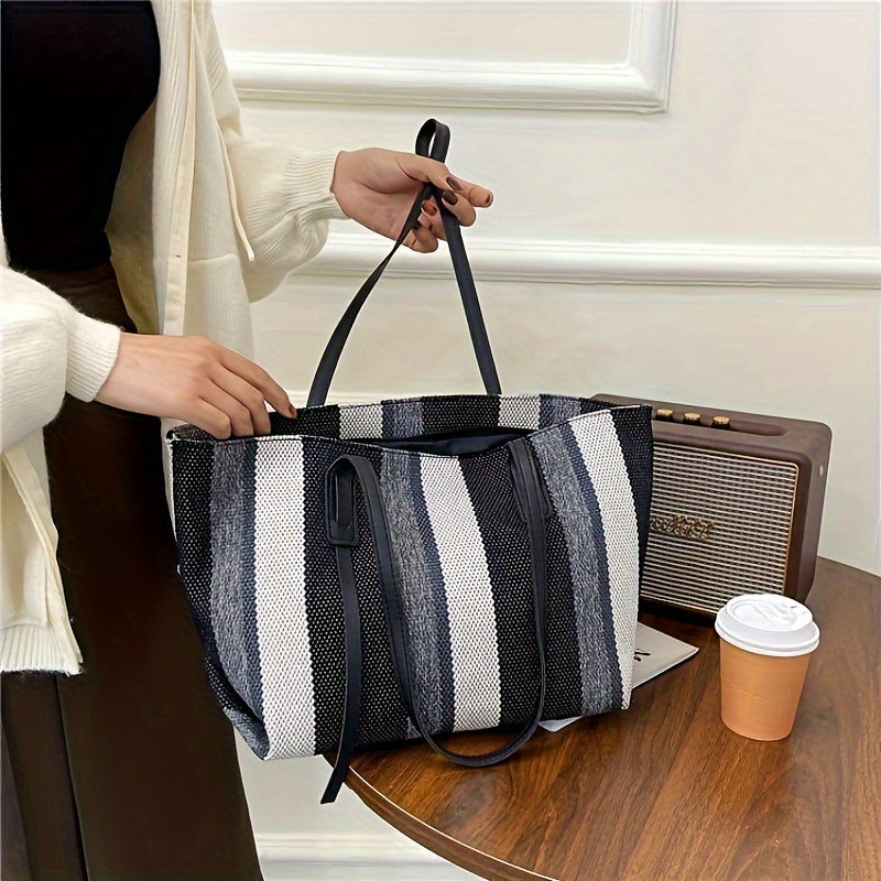 Women's Large Capacity Shoulder Bag - Casual Tote Bag for Outdoor Travel