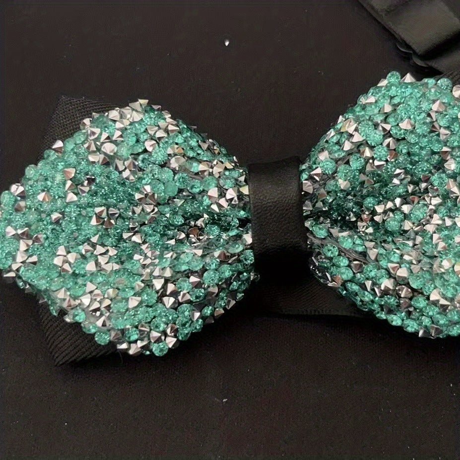 Glitter Faux Diamond Bow Tie for Men