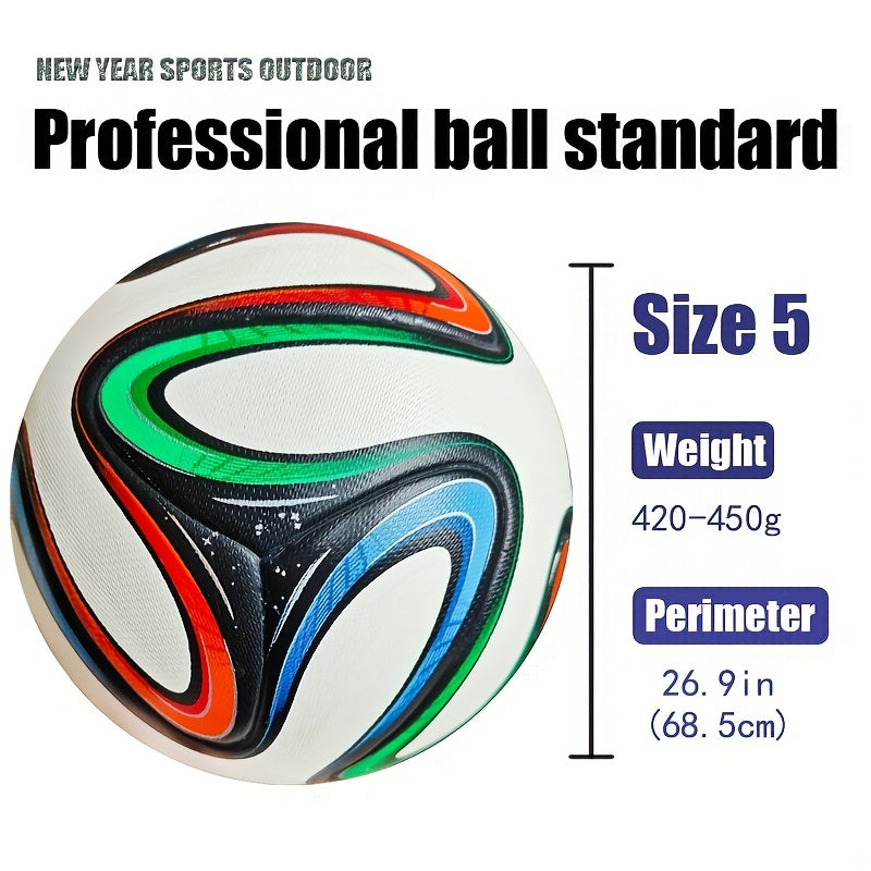 Classic No 5 Soccer Ball PU Leather Seamless