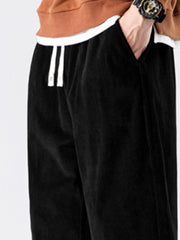 Men's Casual Pants Relaxed Fit Trousers - Small Size