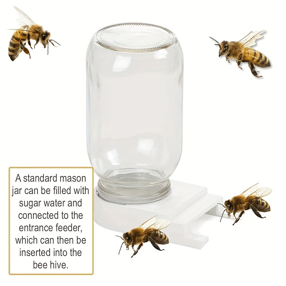 Plastic Bee Feeder Entrance Feeder with Lids Beehive Feeder