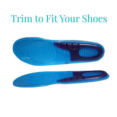 Shock Absorbing Gel Sports Insoles - Odor Resistant Basketball Shoe Inserts