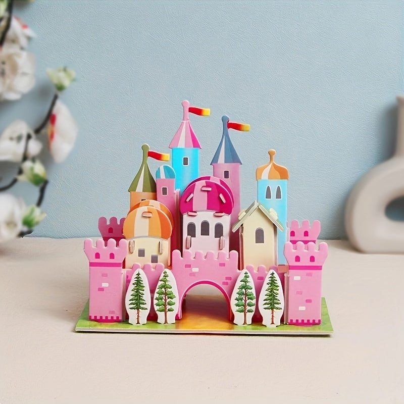 Castle Halloween Paper 3D Puzzle DIY Model Kids Toys Holiday Gift