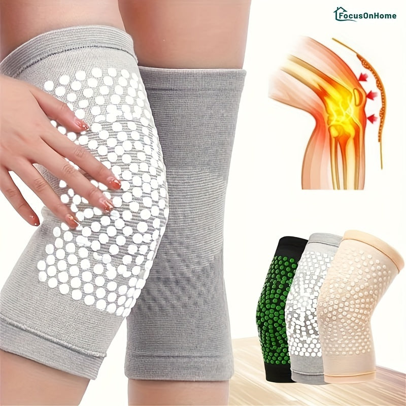 1 Pair Short Artemisia Knee Pads, Cold Protection, Fall & Winter