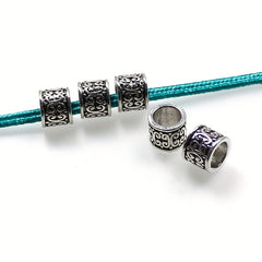 10PC Vintage Round Dreadlock Separator Beads DIY Jewelry Accessories