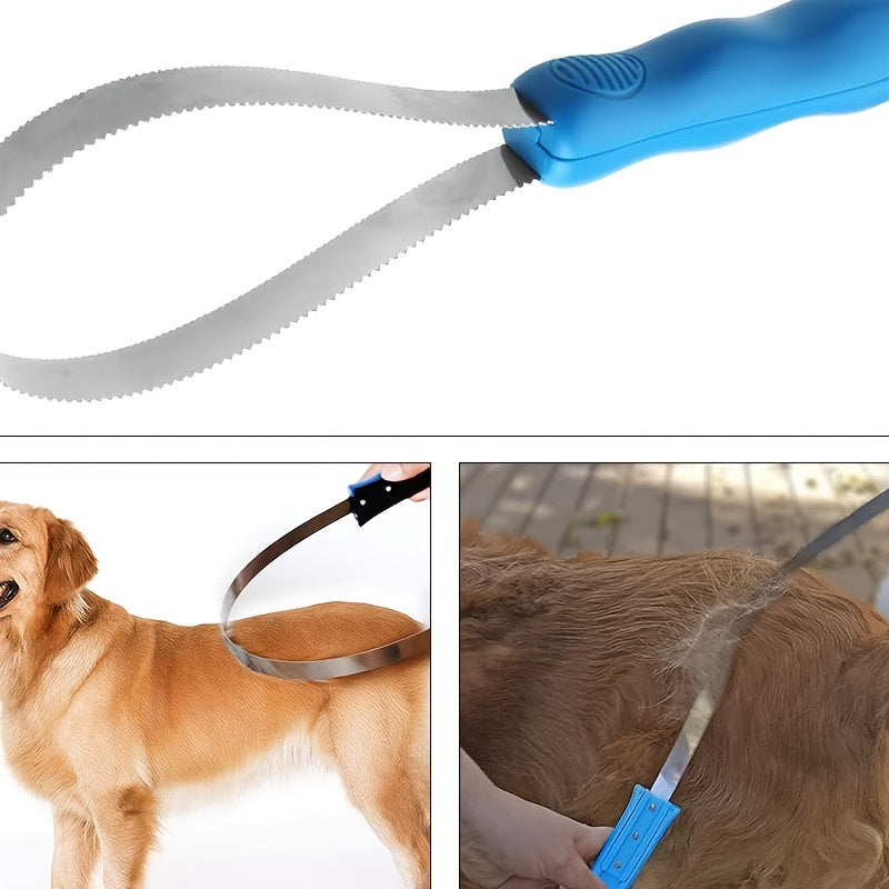 Pet Hair Removal Brush Shedding Tool Dog Grooming Horse Hair Scraper