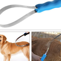 Pet Hair Removal Brush Shedding Tool Dog Grooming Horse Hair Scraper
