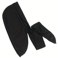 Men's Satin Durag Soft Doo Rag 360 Waves Long Tail Bandana Headcloth