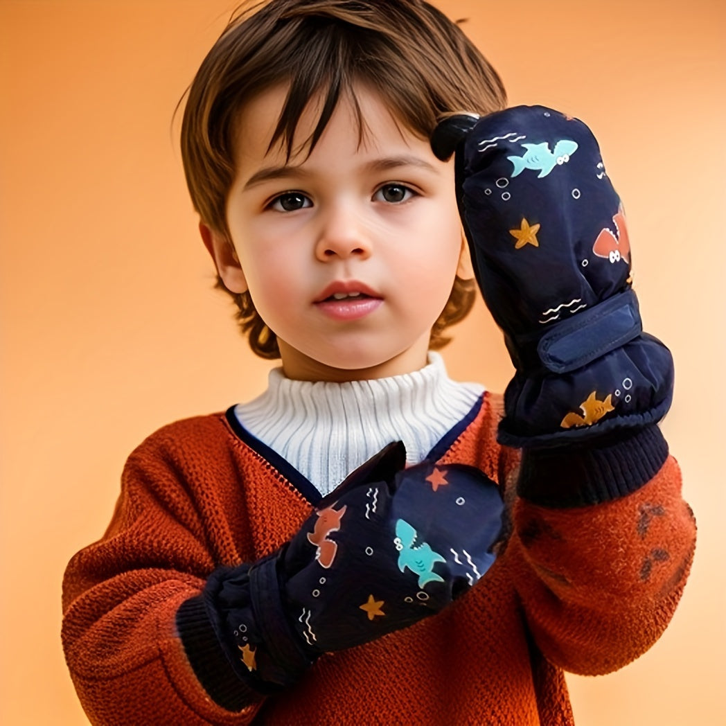 Kids Waterproof & Windproof Winter Skiing Mittens