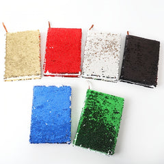 Sequin Flip A6 Notebook Creative Stationery Gift Diary Note Notepad Portable