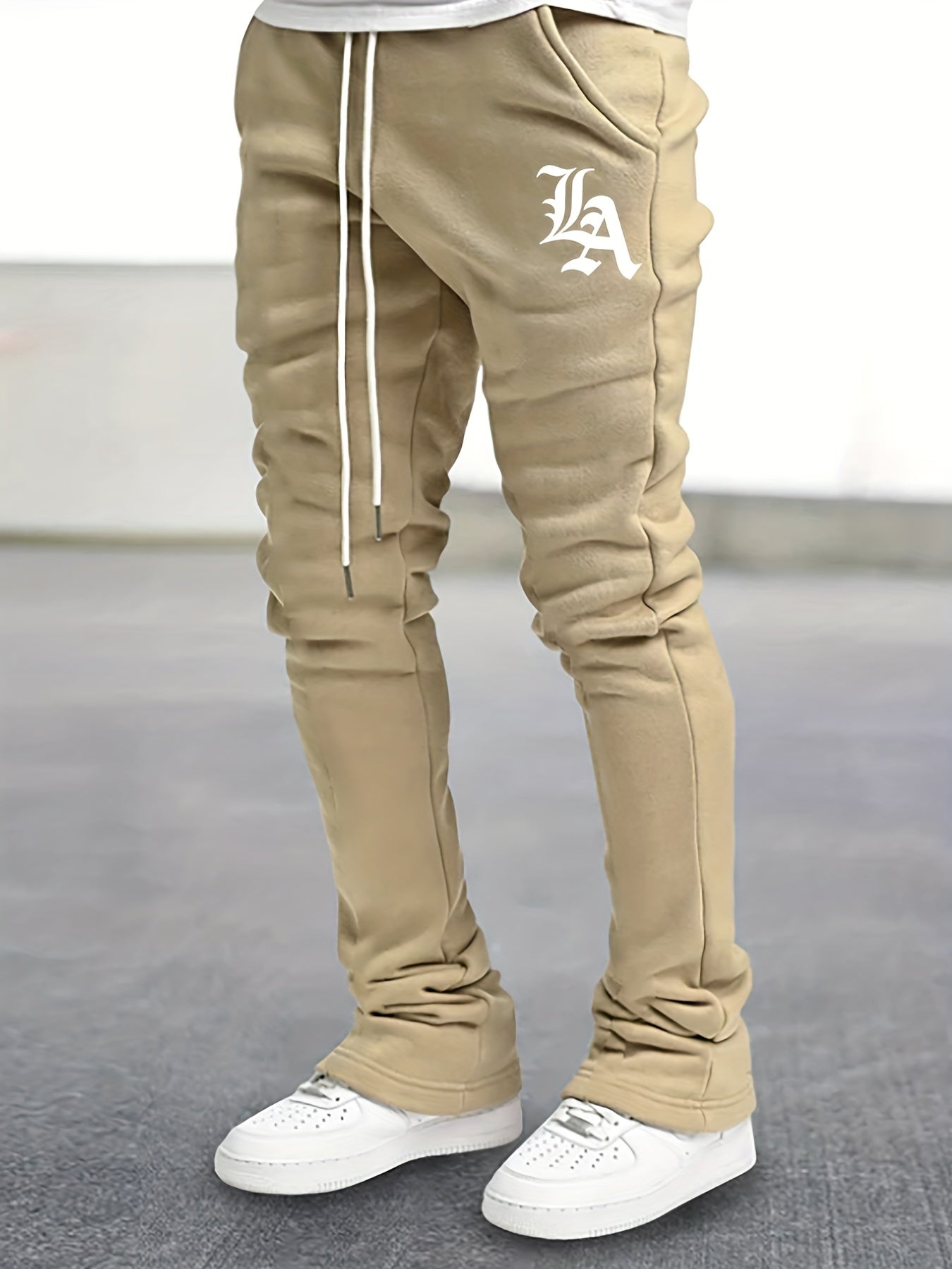 Men's Hip Hop Style Joggers Casual Flared Trousers