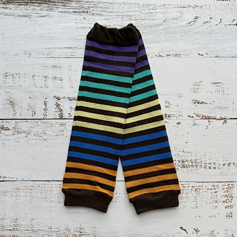 Kids Leg Warmer Colorful Stripe Letter Cartoon Bear Child Leg Warmers